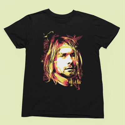26 Kurt Cobain Nirvana Grunge Rock Icon Portrait Graphic - Men's & Women's Tee Unisex T-Shirt