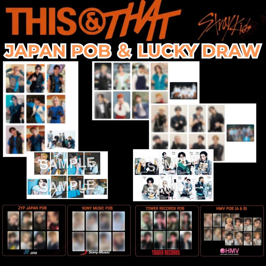 Stray Kids THIS & THAT JAPAN POB & LUCKY DRAW PHOTO CARD OFFICIAL TOWER RECORDS HMV JYP SONY MUSIC PRE-ORDER