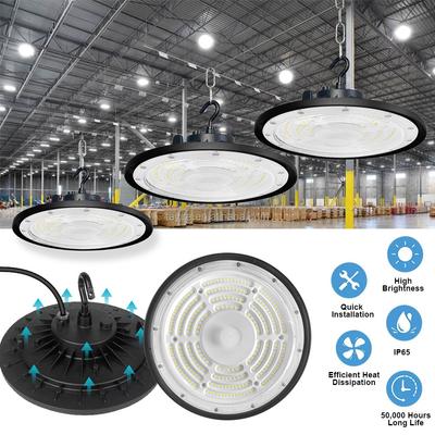 Germany 220V-240V IP65 Super Bright High Luminous Efficiency Industrial Warehouse Workshop Waterproof UFO for High Bay Light