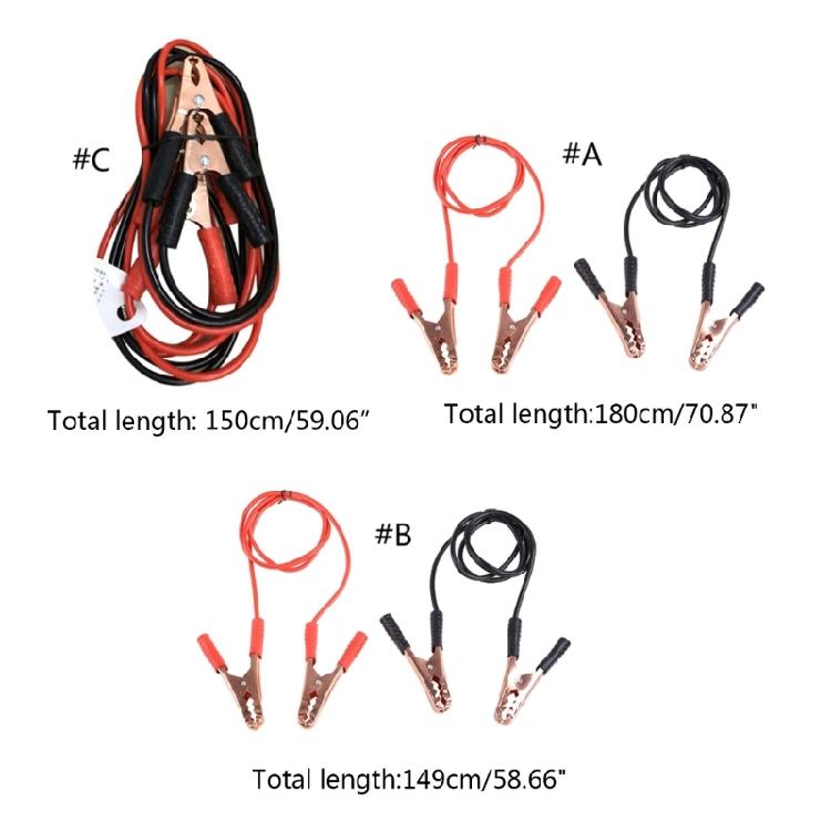 Emergency Battery Jumper Wires Car Power Charging Booster Cable Alligator Clamp