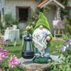 Valery Madelyn Solar Garden Earth Gardening Interior Garden Outdoor No Batteries 20cm Light, Outdoor, Waterproof, Gnome, Fairy, Accessory, Ornament,