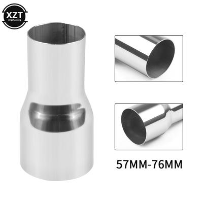 Universal Stainless Steel Straight Adapter Reducer Car Motorcycle Exhaust Muffler Pipeline Welded Pipe Multiple Sizes Available