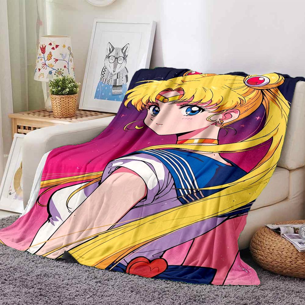 1Pc Moonlit Sailor Magic Blanket For Couch Bed Plush Cozy Fuzzy Blanket Super Soft Warm Blankets For Fall And Winter 0918241