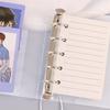 Korean Style Twill PP Binder Photo Journal with Card Storage - M5 Notebook Cover