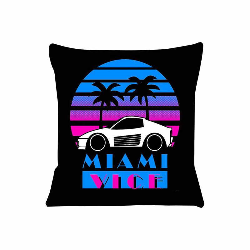 Cushion Cover for Sofa Miami Vice Pillow Case Cover Seat Car Throw Pillowcase 45X45cm For Home Decorative SJ603