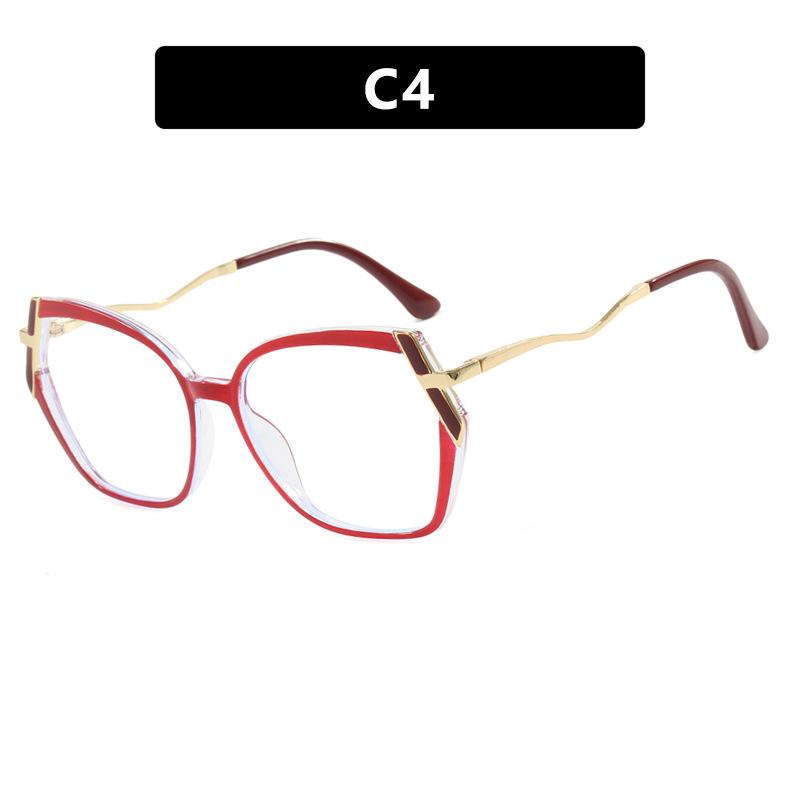 Irregular TR90 Frame Anti Blue Light Glasses for Women Fashionable Leopard Print Glasses Frame 2025 Computer Goggles