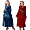 2 New Halloween Medieval Court Dress Children Princess Dress Cosplay Stage Performance Clothes