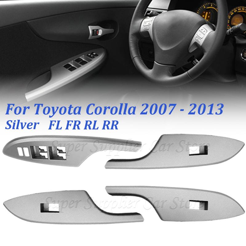 1PC Power Electric Window Lift Control Switch Panel Cover Frame For Toyota Corolla 2007 2008 2009 2010 2011 2012 2013 For LHD