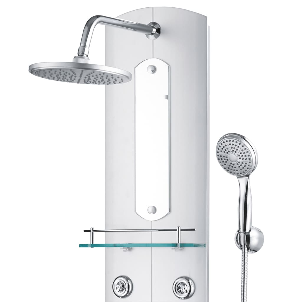 Vidaxl Shower Panel, 25X43X110 Cm, Silver
