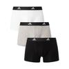 Boxers - Adidas - Pack of 3 - Cotton - Elasticated Waistband - Multicoloured