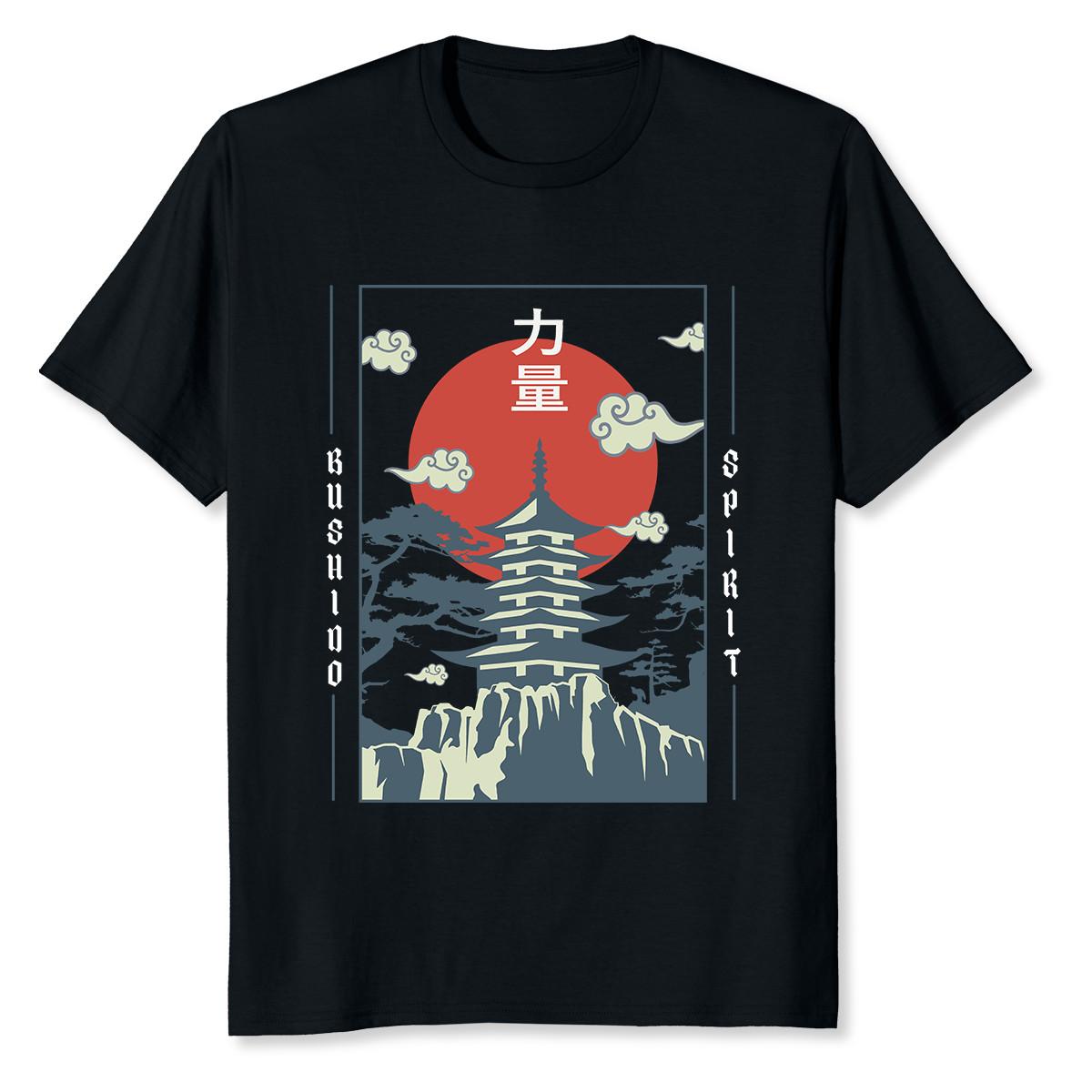 NEW LIMITED Bushido Spirit Samurai Japanese Art T-Shirt M