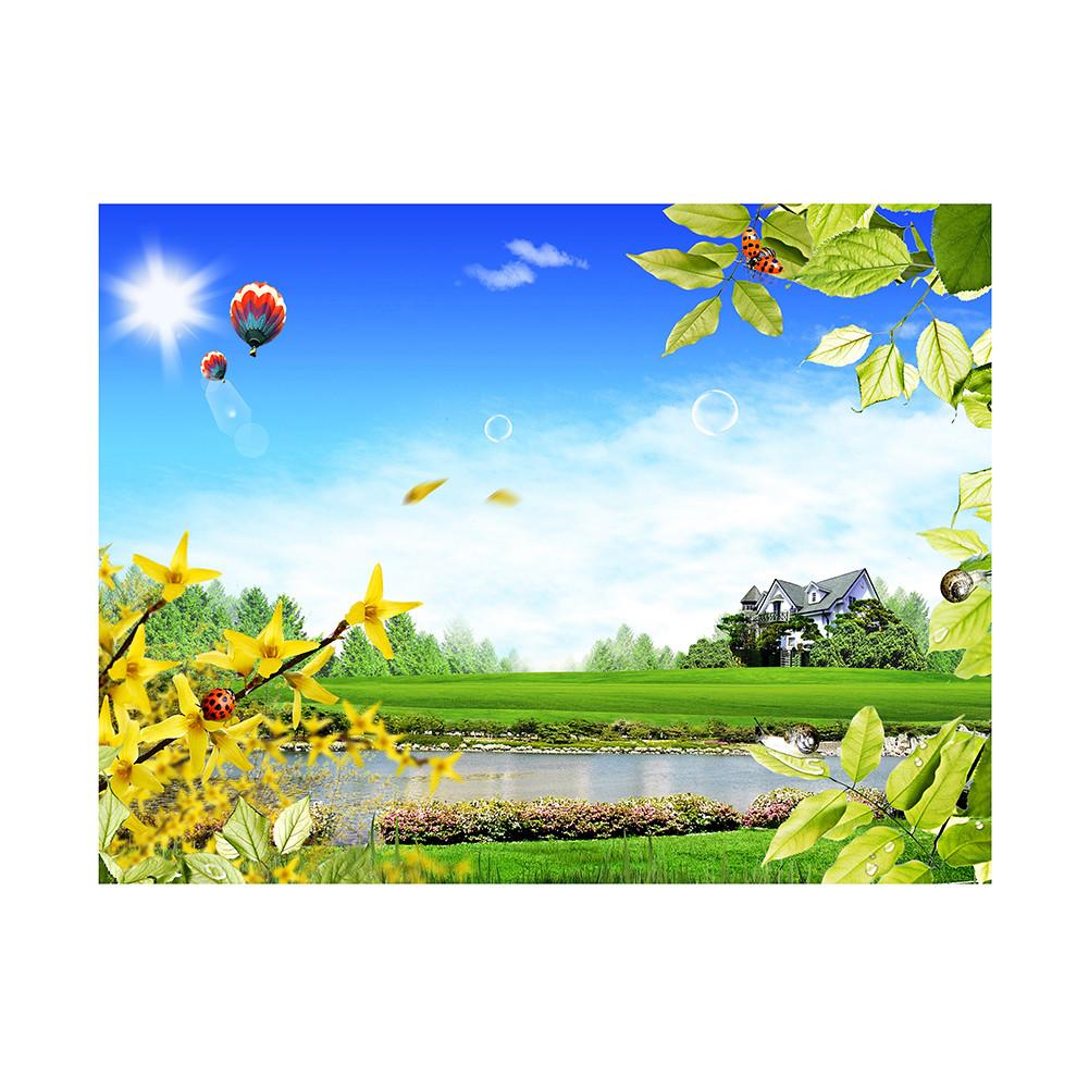 

Фон для пейзажной фотографии, Безмятежное голубое небо и белые облака, Живописная тема для свадебных фотографий, Фотостудия 100*150cm