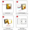 PIR Motion Sensor Wall Lamp Switch Human Body Sensor Footlights  180° Sensor Range for Porch Corridor Corner Stair Lamp