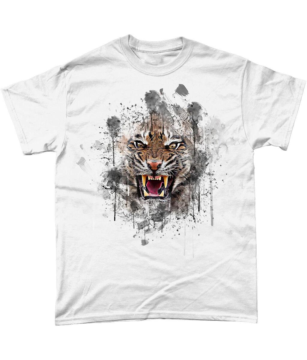 

Футболка Angry Tiger Цвет Абстрактный Унисекс Все размеры Gildan 4XL