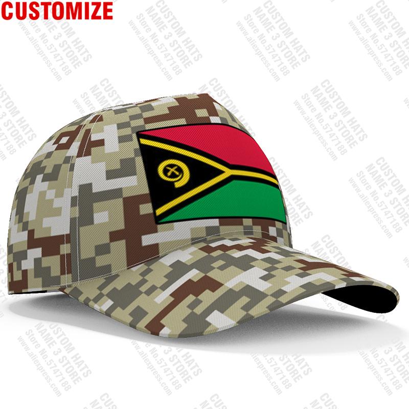 Vanuatu Baseball Cap Free Banner Custom Made Name Number Team Logo Vu Hat Vut Country Travel French Nation Bislama Flag Headgear
