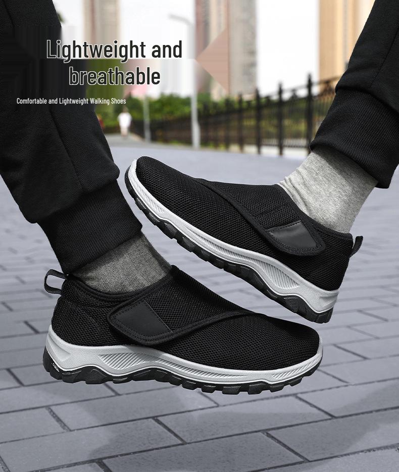 Women's Breathable Velcro Soft Sole Casual Shoes for Middle-Aged & Elderly