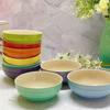 Le Creuset Cool Color Cerc Bowl for Salad Soup Noodles Fruit Rice Round Multifunctional Dining Utensils French Sle Daily...