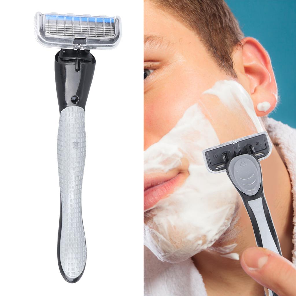 Pivoting Head Hair Trimmer 6 Layers 12 Blades Stainless Steel Safety Blade Refill System