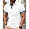 Frühlings- und Sommer-T-Shirt Herren Kurzarm Freizeit-Oberteil Mode-Poloshirt