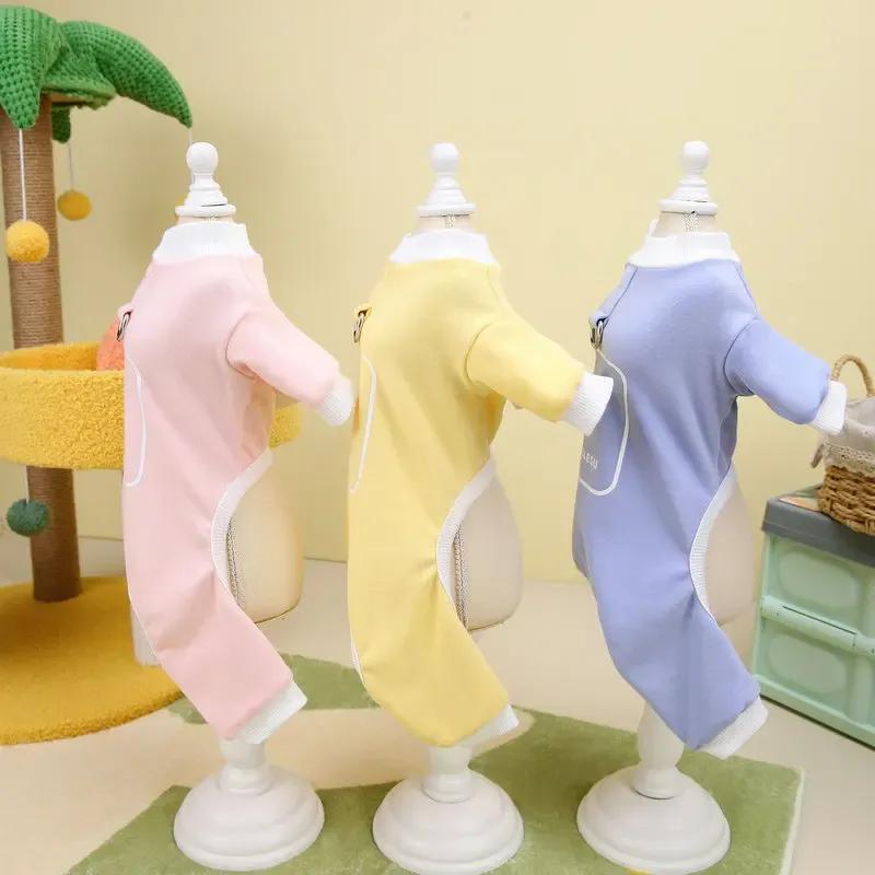 Spring Dog Pajamas Jumpsuit Puppy Pet Clothes Bichon Frise Pomeranian Schnauzer Poodle Dog Apparel Pet Clothing Costume Outfit