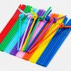 Disposable Drinking Straws Multicolor Plastic Pipes Cola Straws Bar Party Wedding Kitchen Pajitas Cocktail Straw Wholesale Tools