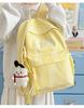 Schoolbag Korean ins Simple School Bag Junior High School Student Versatile Class Commuter Backpack Lightweight Large Capacity Travel Backpack
