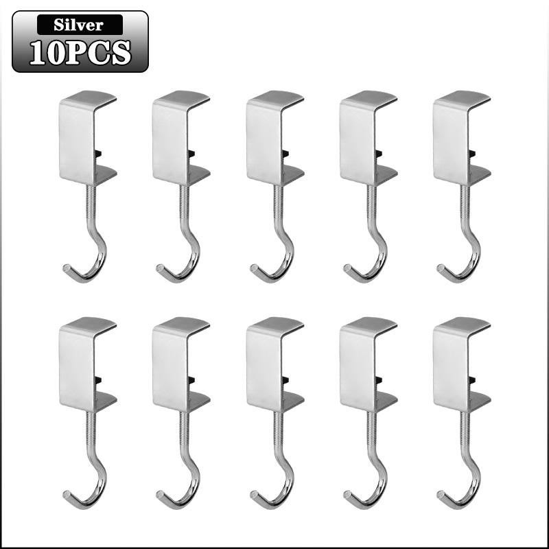 1-30PC Adjustable Backpack Desktop Hook No Drilling Required Movable Desktop Backpack Hook Portable Thick Storage Universal Hook
