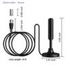 Digital Television Antenna Indoor Signal Amplifier 720P 1080P With Adapter Strong Reception For Home And Office Use