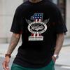 Motorcycle Shop Shirt No. 1 Vintage Biker USA Cotton Men's Moto T-shirt Casual Summer Comfortab