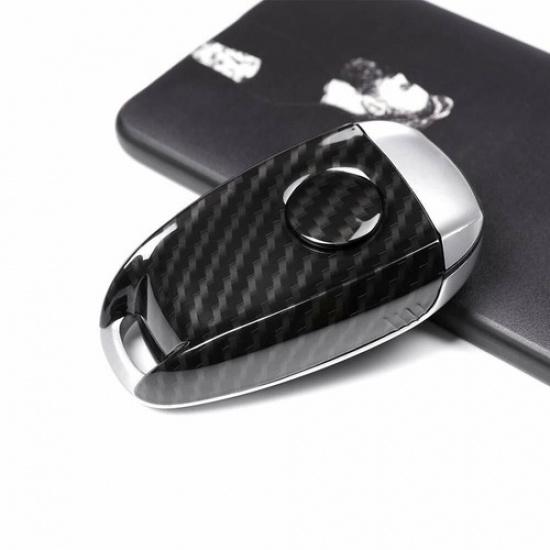 Kryt kľúča z uhlíkových vlákien ABS pre Alfa Romeo Giulia Stelvio 2017 2018