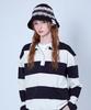 Seullipiseullib Maria Black/White Bucket Hat