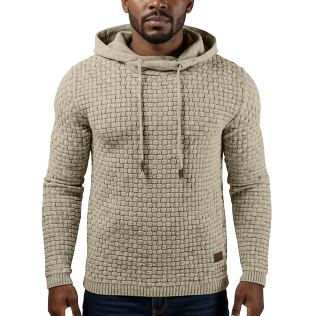 Men's Hooded Sweatshirt, Contrasting Color Sweatshirt, Sports  Zipper Casual Jacket