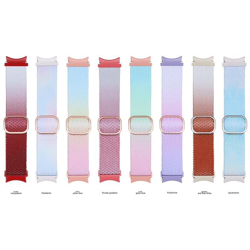 20 22mm Watch Strap Gradient Color for Samsung Watch 4/5/6 40mm 44mm 5 Pro 45mm Galaxy Watch 4 Classic 42mm 46mm