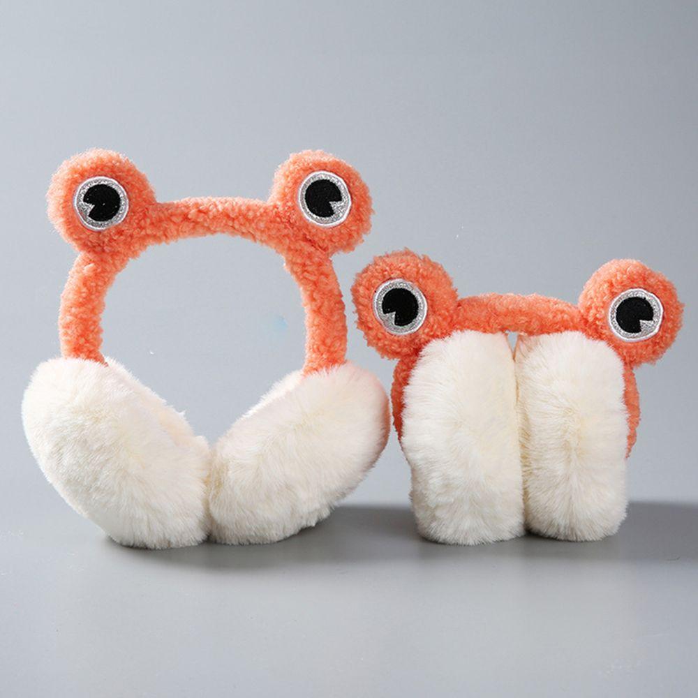 Design Solid Color Frog Bear Ear Women Ear Muff Korean Style  Ear-flap Children Ear Cover Plush