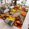Natural Scenery Maple Leaf Carpet Living Room Autumn Leaves Pinecone Landscape Carpet Bedroom Anti Slip Carpet Bathroom Large