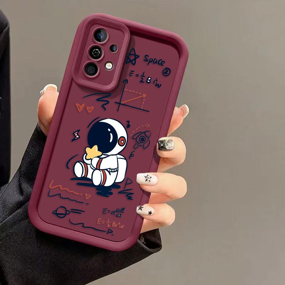 Cartoon Astronaut Space Phone Case For Infinix SMART SPARK 9 10 20C 30C 40C CAMON 20 30 40 POP 8 POVA 6 7 ITEL A70 A80 A90 Cover