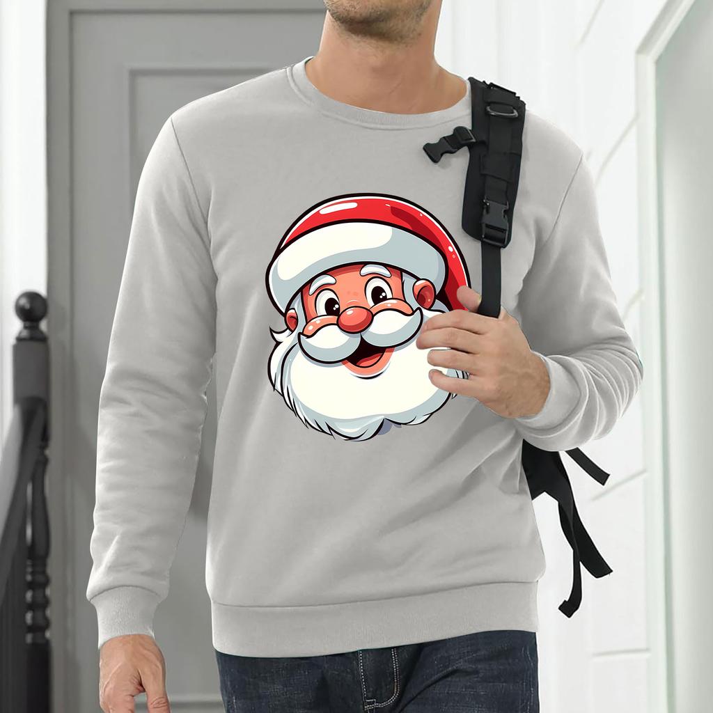 Men Sweatshirt Christmas Shirt Long Sleeve Funny Holdiay Crewneck Xmas Tops