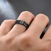 6MM Edelstahl Hohlring für Männer Frauen Mode Hohlrunen Design Finger Anillo Antiestres Angstringe