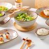 Ceramic Tableware Set Rice Bowl Breakfast Soup Bowl Dessert Dinnerware Tray Microwave Safe Kitchen Noodle Bowl Tableware Set