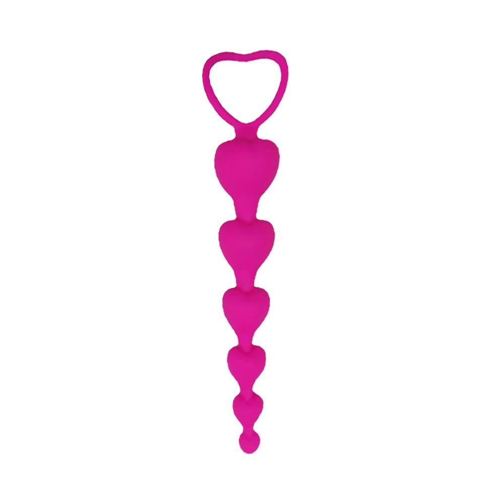 Sexy hračky stimulující bod G pro muže Ženy řitní otvor Velké koule Silikonové zátky pro dospělé Sexy Pár Sexy Heart Beads Soft Anal