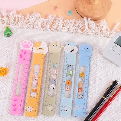 Acrylic Stationery Ruler Cartoon Animal Cartoon Ruler Cute Animal Ruler Lightweight For Student Use Classroom School Supplies