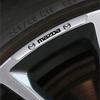 4pcs Aluminum Car Badge Wheel Hub Stickers Auto Rims Decoration Decal For Mazda Speed Demio Axela MS 3 5 6 BK CX-5 CX-3 CX7 CX-7