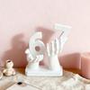 3D Printed 67 Hand Sculpture Creative Abstract Design Smooth Finish Ornament for Desk Living Room Office Home Decor