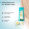 Pilgrim White Lotus Tinted Sunscreen SPF 50+ PA++++ with Niacinamide 50ml Lightweight No White Cast