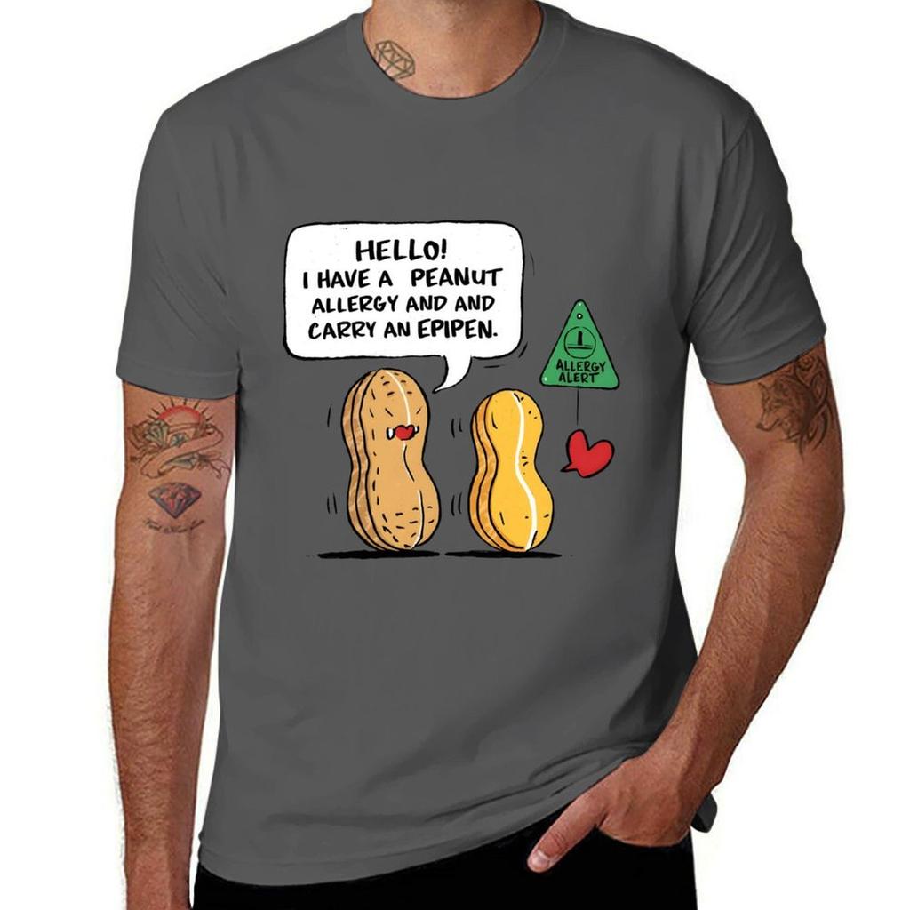 Peanut Allergy Epipen Awareness Tshirt Lightweight Gym Training Tshirt
