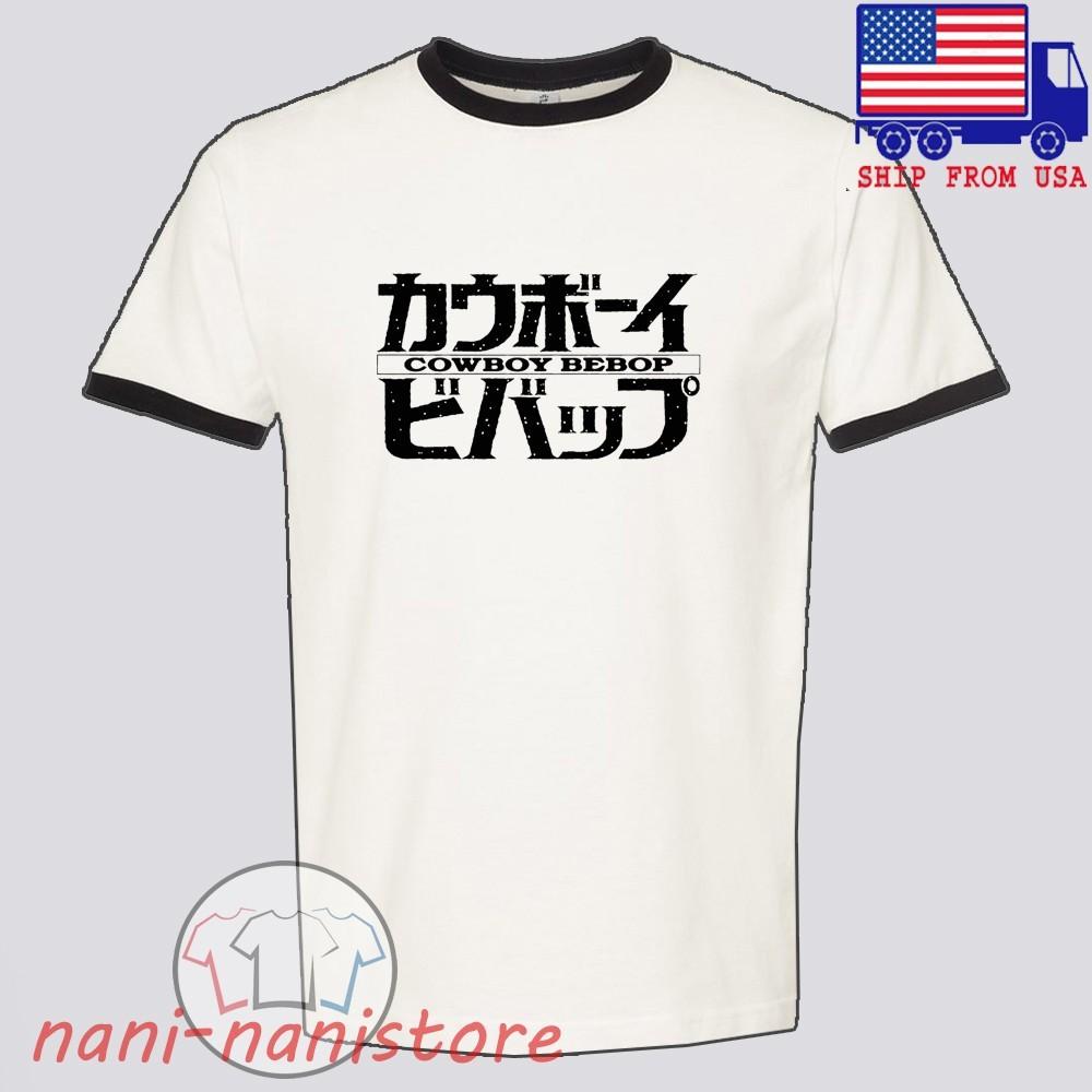 Cowboy Bebop Anime Men#039;s Ringer Black Size S3XL Unisex T-Shirt XXXXL