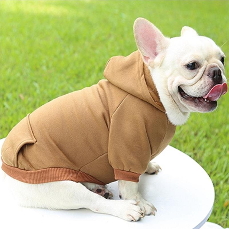 Fleece Haustierkleidung Hund Warme Weste Winter Niedlicher Kapuzenpullover Pullover Mantel Kostüme für Kleine Mittelgroße Haustier Welpenhemd Jacke Kleidung