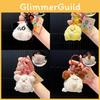 Animal Whimsical Bubbling Plush Keychain Cute Plush Hanging Decor In Various Colors