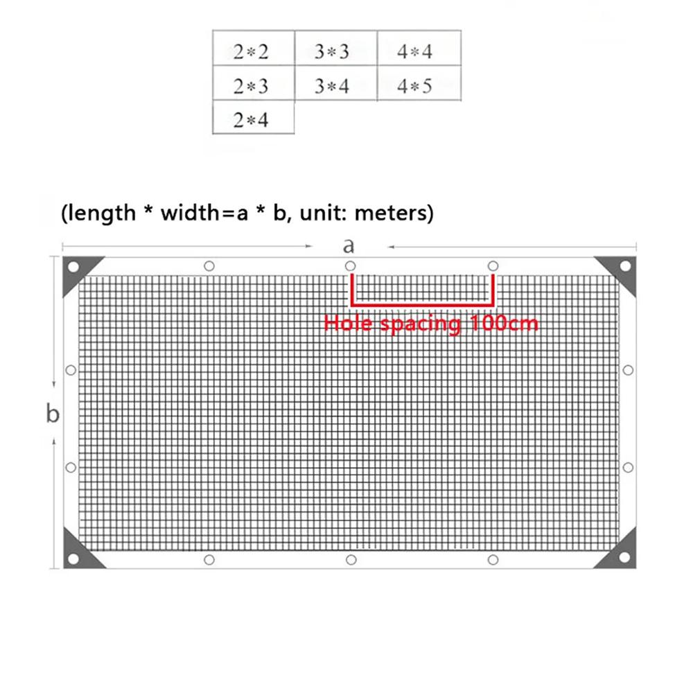 Multiple Sizes HDPE Sunshade Net Home Garden UV Protection 85-90% Sunshade Net Balcony Sunshade Car Shed Easy Installation