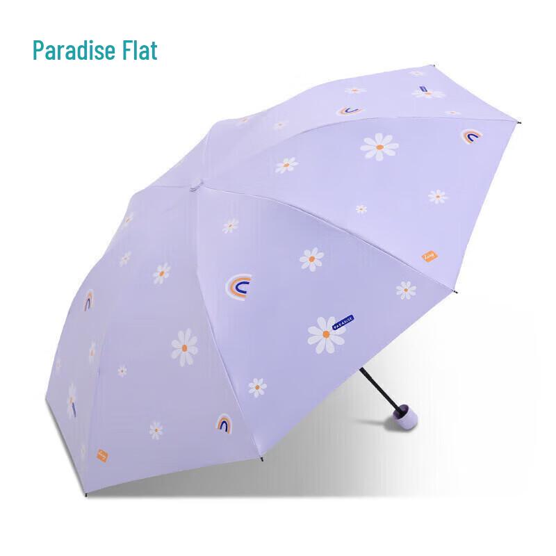 Paradise Tri-fold UV Protection Sun & Rain Umbrella - Cloud Bloom Series